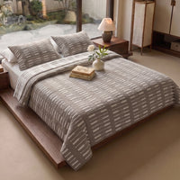 Egyptian Cotton King Bedcover With 2 Pillow Covers And Multipurpose Bag thumbnail 2