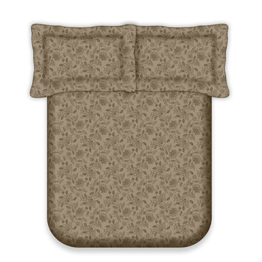 Earthen - 200TC Pure Cotton Bedsheet set(Earthen-03)