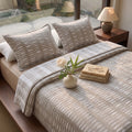 Egyptian Cotton King Bedcover With 2 Pillow Covers And Multipurpose Bag
