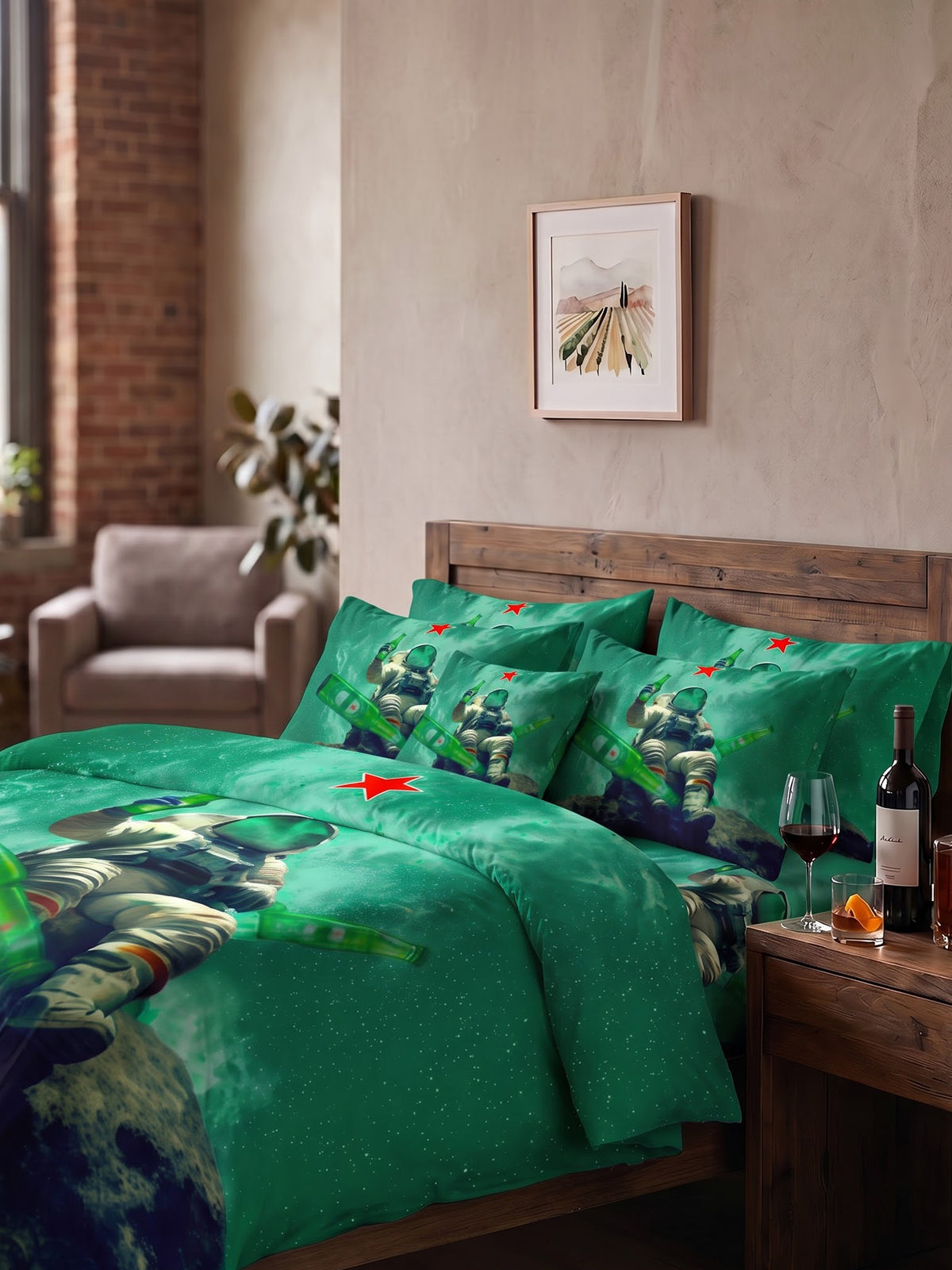 After Hours 200TC Natura Soft Bedsheet Set With 2 Matching Pillow Covers - King Size