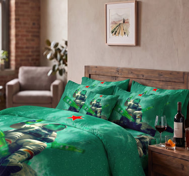 After Hours 200TC Natura Soft Bedsheet Set With 2 Matching Pillow Covers - King Size