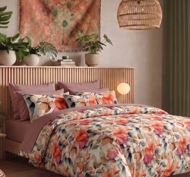 Flora Fauna 200TC Natura Soft Bedsheet Set With 2 Matching Pillow Covers - King Size