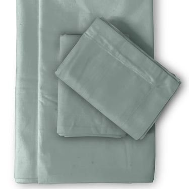 600TC Luxury King Size Pure Cotton Solid Bedsheet Set (Arctic)