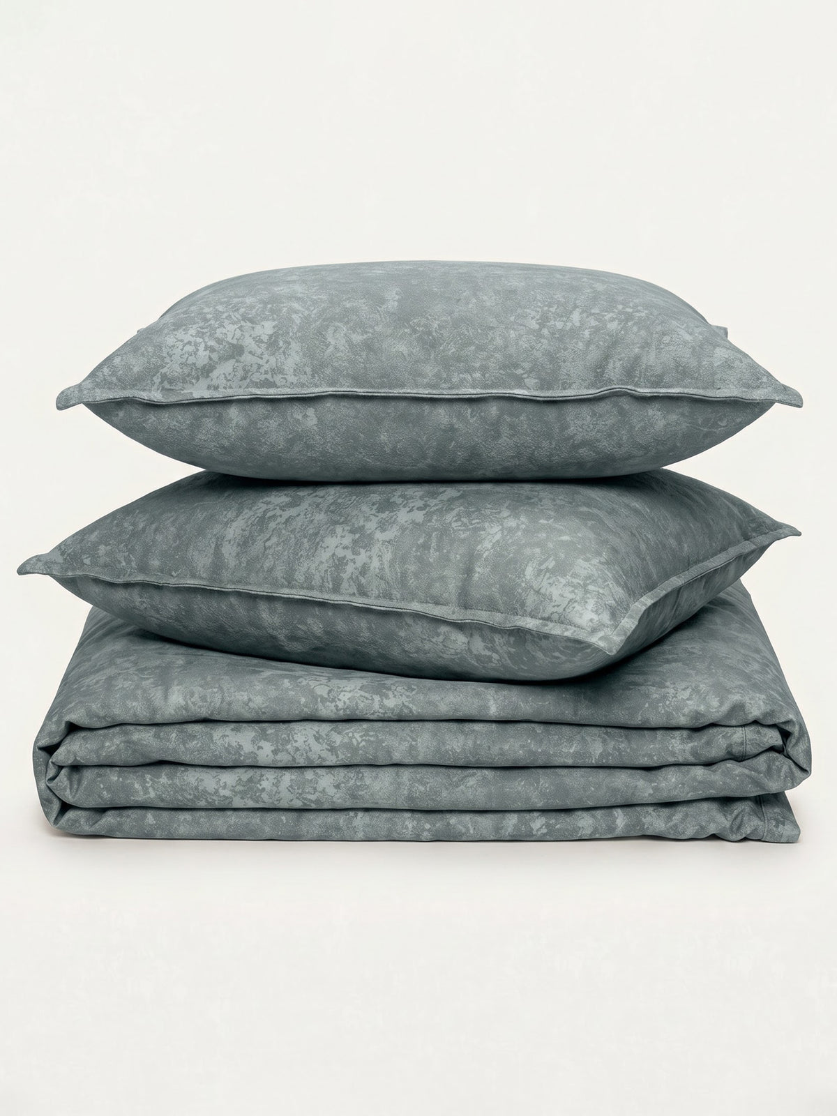 LABHAM Acid Wash 200TC Natura Soft Bedsheet Set With 2 Matching Pillow Covers - King Size