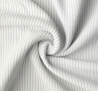 LABHAM Hemline 500TC 100% Cotton Printed King Size Bedsheet Set with 2 Matching Pillow Covers - King Size (Pista Pinstripe )