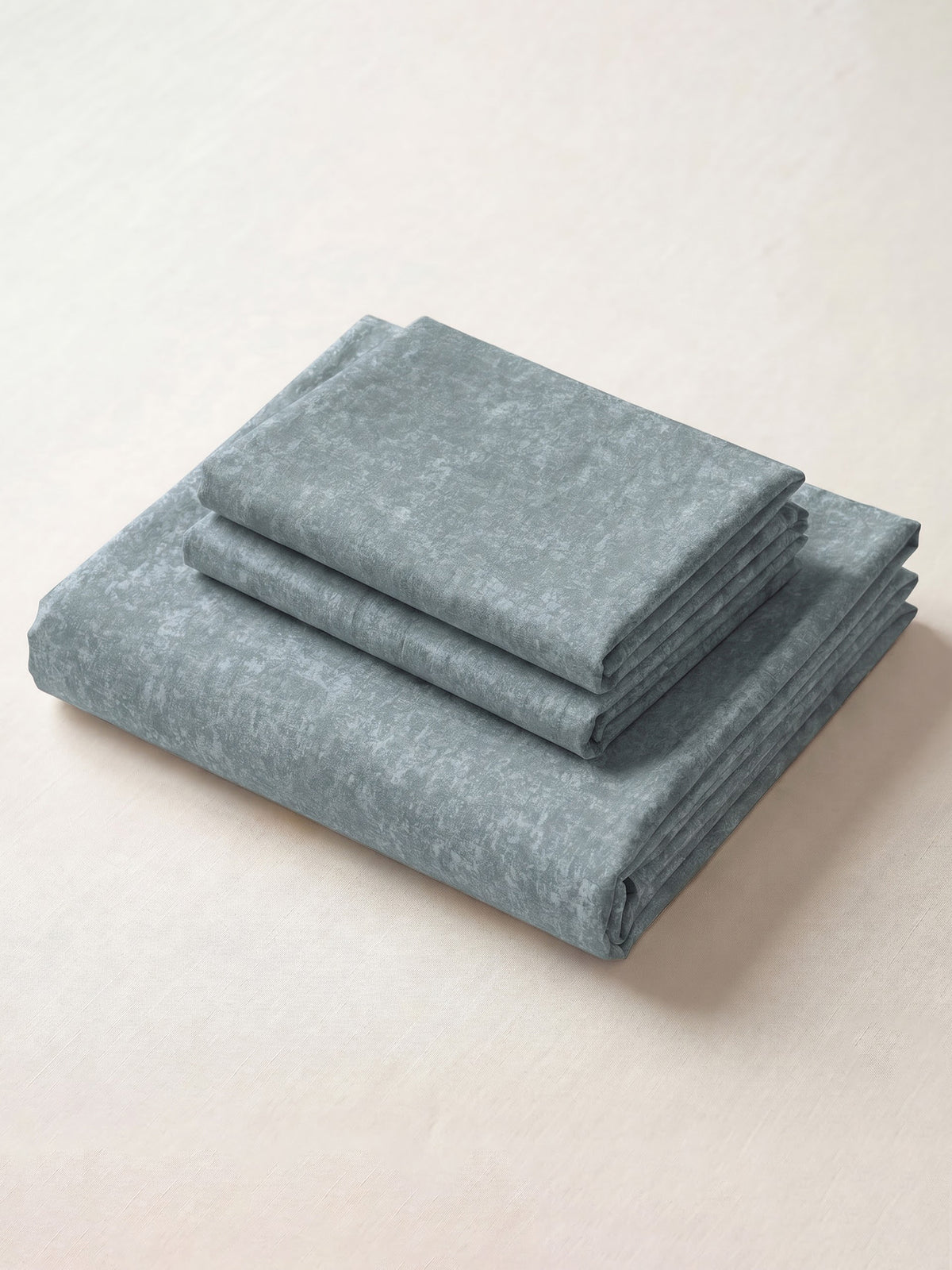 LABHAM Acid Wash 200TC Natura Soft Bedsheet Set With 2 Matching Pillow Covers - King Size