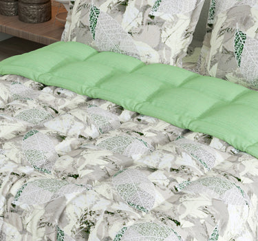 LABHAM - Daylight AC Comforter Bedding Set with Double bedsheet and 2 Pillow Covers - Queen Size (Summer Green)
