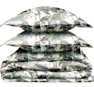 LABHAM - Daylight AC Comforter Bedding Set with Double bedsheet and 2 Pillow Covers - Queen Size (Summer Green)