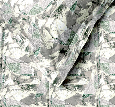 LABHAM - Daylight AC Comforter Bedding Set with Double bedsheet and 2 Pillow Covers - Queen Size (Summer Green)