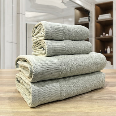 Celebration -4Pc Pure Cotton Bath Towel Set (Pistachio)