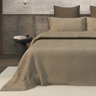 Earthen - 200TC Pure Cotton Bedsheet set (Earthen -04)
