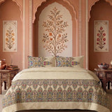 Bedsheet Set With 2 Matching Pillow Covers - King Size