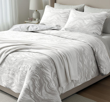 Egyptian Cotton King Bedcover With 2 Pillow Covers And Multipurpose Bag