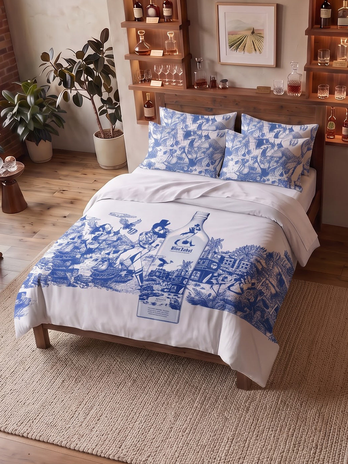 After Hours 200TC Natura Soft Bedsheet Set With 2 Matching Pillow Covers - King Size