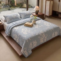 Egyptian Cotton King Bedcover With 2 Pillow Covers And Multipurpose Bag thumbnail 2