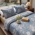 Egyptian Cotton King Bedcover With 2 Pillow Covers And Multipurpose Bag