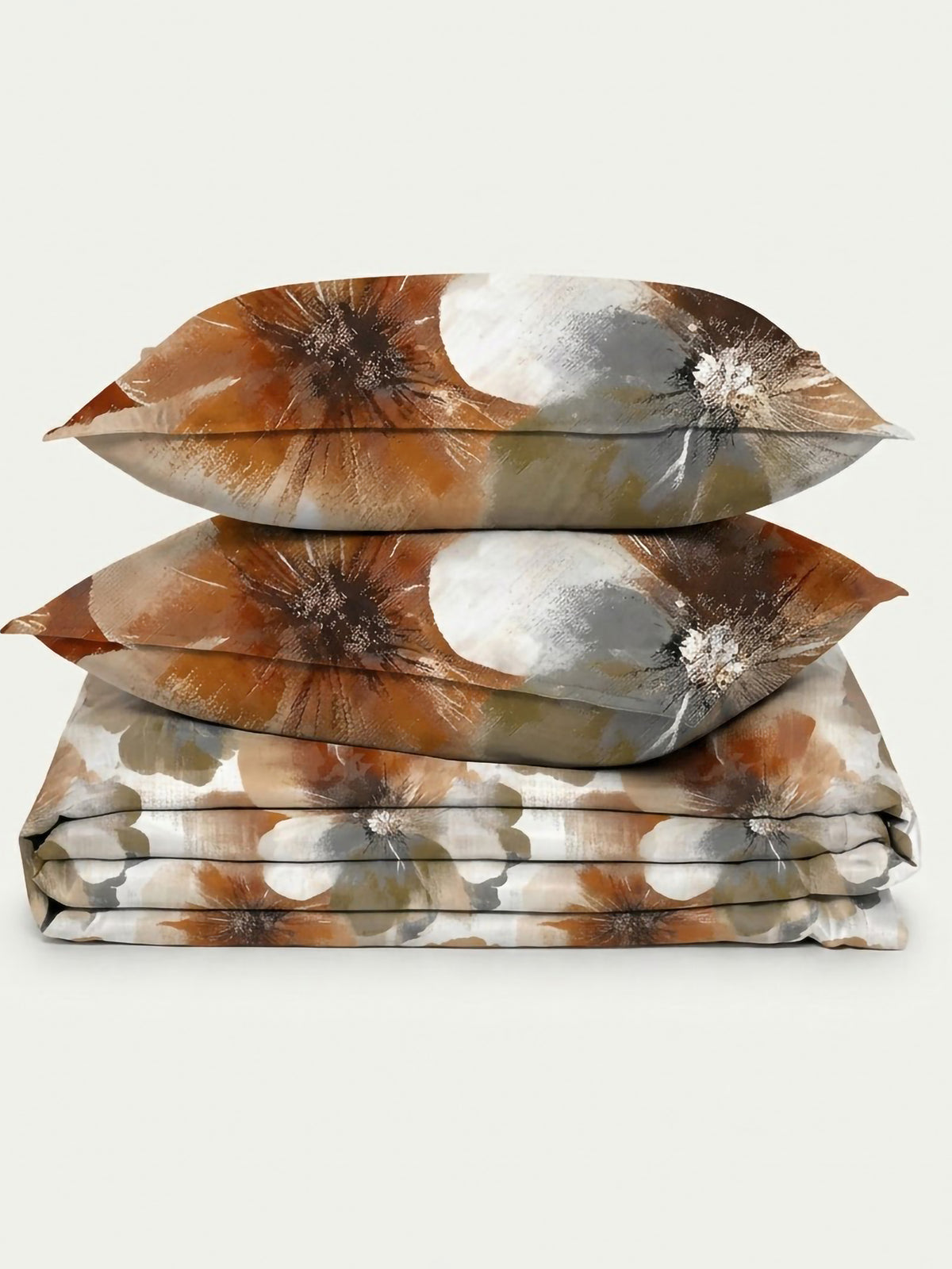 LABHAM Flora Fauna 200TC Natura Soft Bedsheet Set With 2 Matching Pillow Covers - King Size