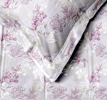 LABHAM - Daylight AC Comforter Bedding Set with Double bedsheet and 2 Pillow Covers - Queen Size (Dusty Lavender)