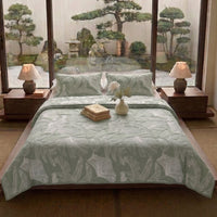 Egyptian Cotton King Bedcover With 2 Pillow Covers And Multipurpose Bag thumbnail 1