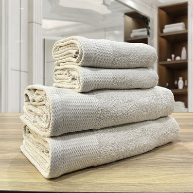 Celebration - 450GSM 100% Pure Cotton 4 Piece Towel Set (Pelican)