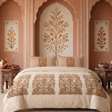 Bedsheet Set With 2 Matching Pillow Covers - King Size