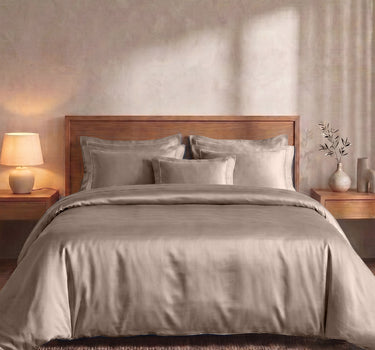 LABHAM 400TC 100% Bamboo King Size Bedsheet Set wit 2 Matching Pillow Covers - Cooling, Ultra Soft & Breathable - Brown
