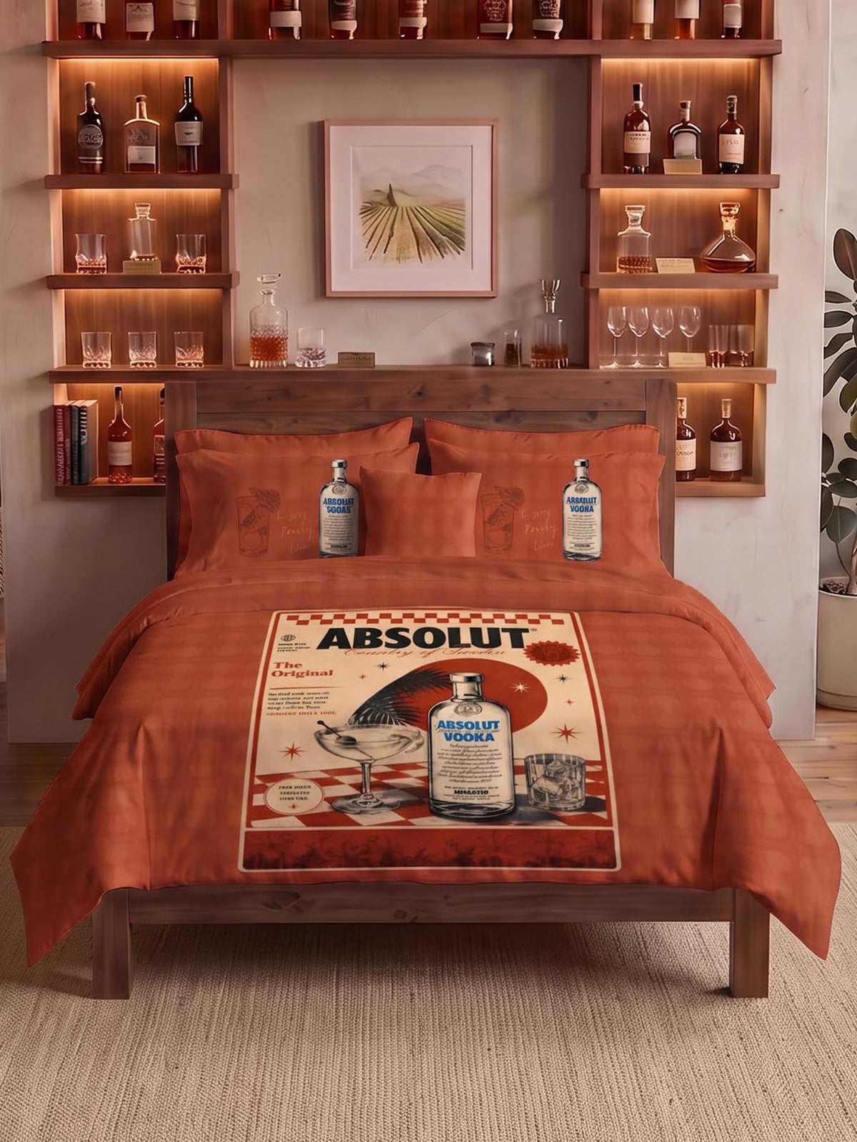 After Hours 200TC Natura Soft Bedsheet Set With 2 Matching Pillow Covers - King Size