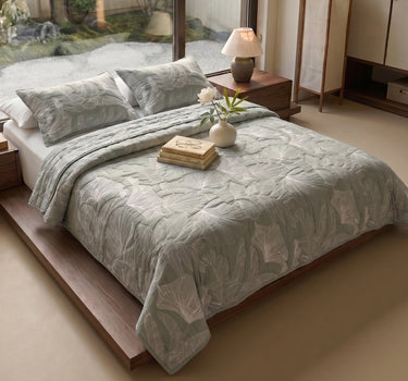 Egyptian Cotton King Bedcover With 2 Pillow Covers And Multipurpose Bag
