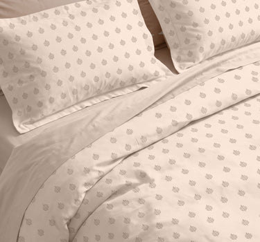 SERENITY 300GSM Multi Needle Motif Embroidered Quilt Bed Cover Set with 2 Pillow Covers – King Size