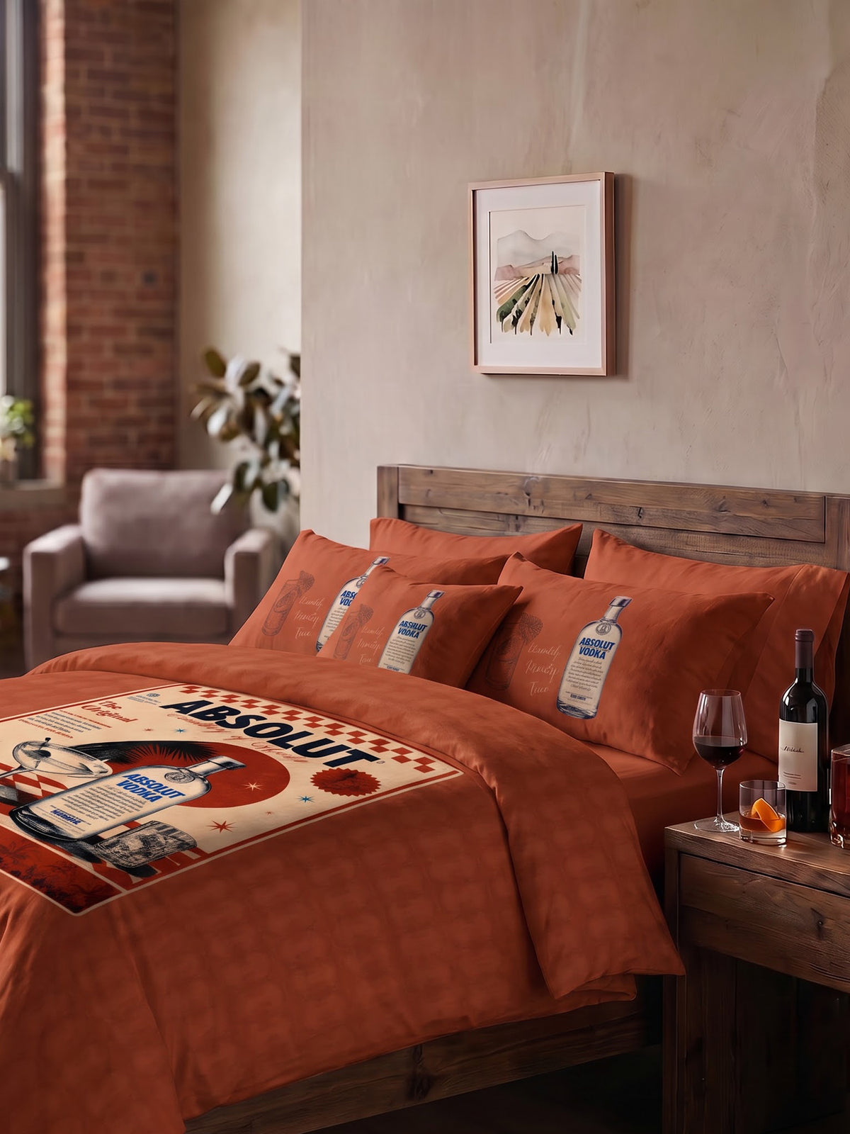 After Hours 200TC Natura Soft Bedsheet Set With 2 Matching Pillow Covers - King Size