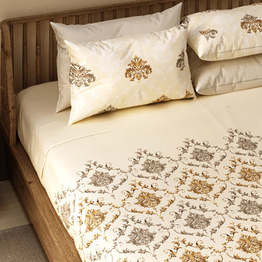 Celebrating India - 200TC 100% Pure Cotton Bedsheet Set(ETH08)