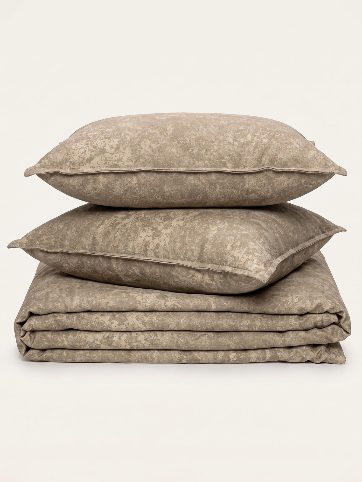 LABHAM Acid Wash 200TC Natura Soft Bedsheet Set With 2 Matching Pillow Covers - King Size