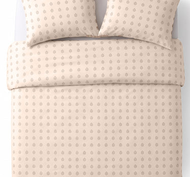 SERENITY 300GSM Multi Needle Motif Embroidered Quilt Bed Cover Set with 2 Pillow Covers – King Size