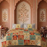 Bedsheet Set With 2 Matching Pillow Covers - King Size