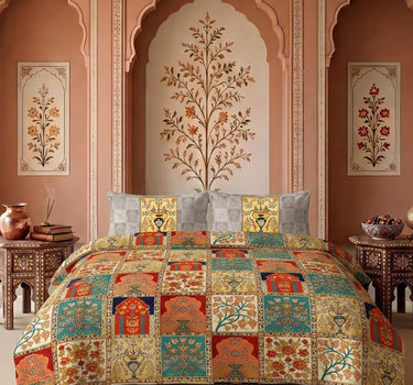 Heritage 200TC Natura Soft Bedsheet Set With 2 Matching Pillow Covers - King Size