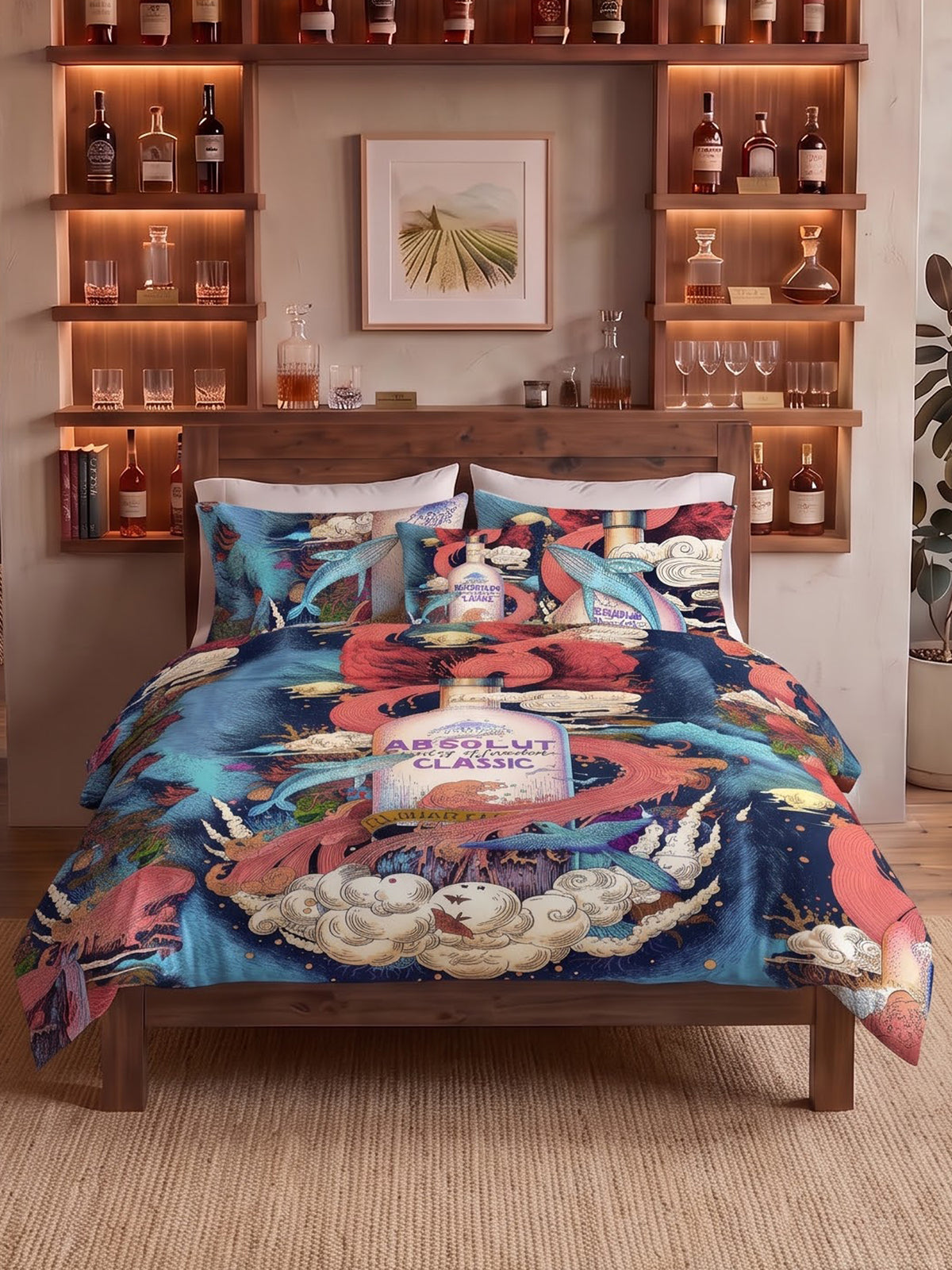 After Hours 200TC Natura Soft Bedsheet Set With 2 Matching Pillow Covers - King Size