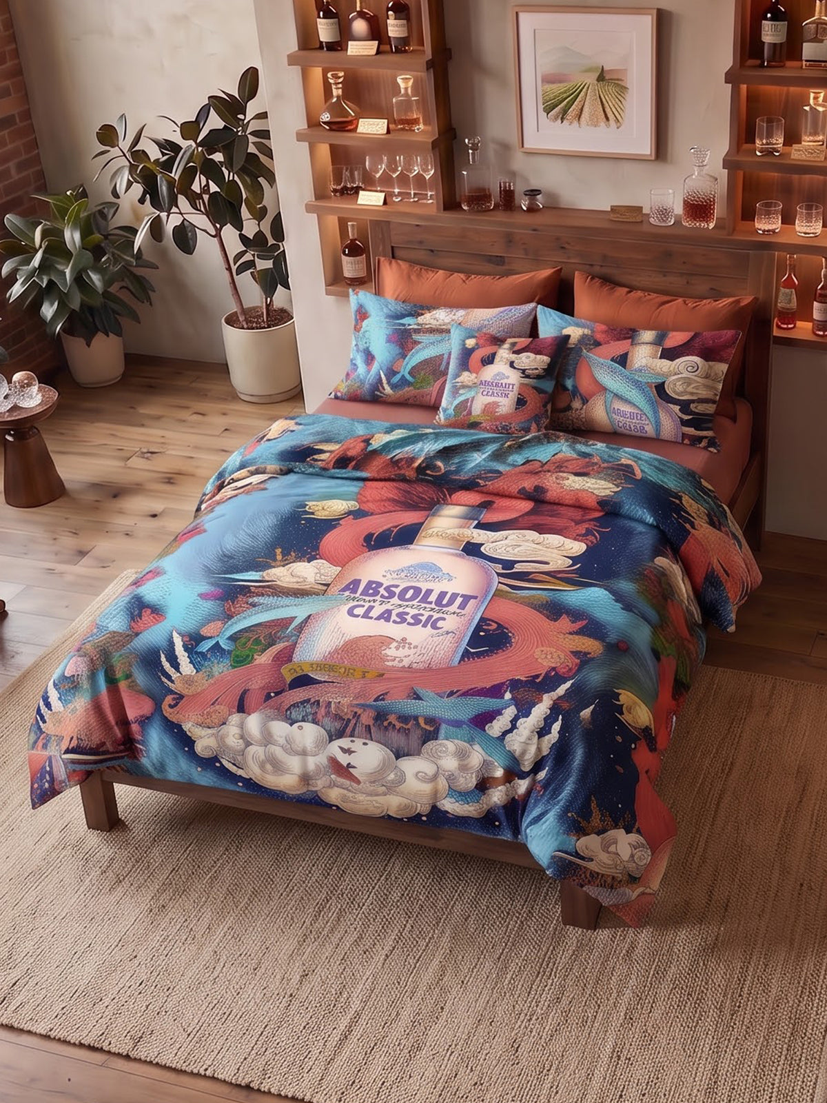 After Hours 200TC Natura Soft Bedsheet Set With 2 Matching Pillow Covers - King Size