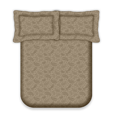 Earthen - 200TC King Size Pure Cotton Bedsheet (06)
