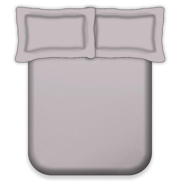 600TC Luxury King Size Pure Cotton Solid Bedsheet Set (Mauve)