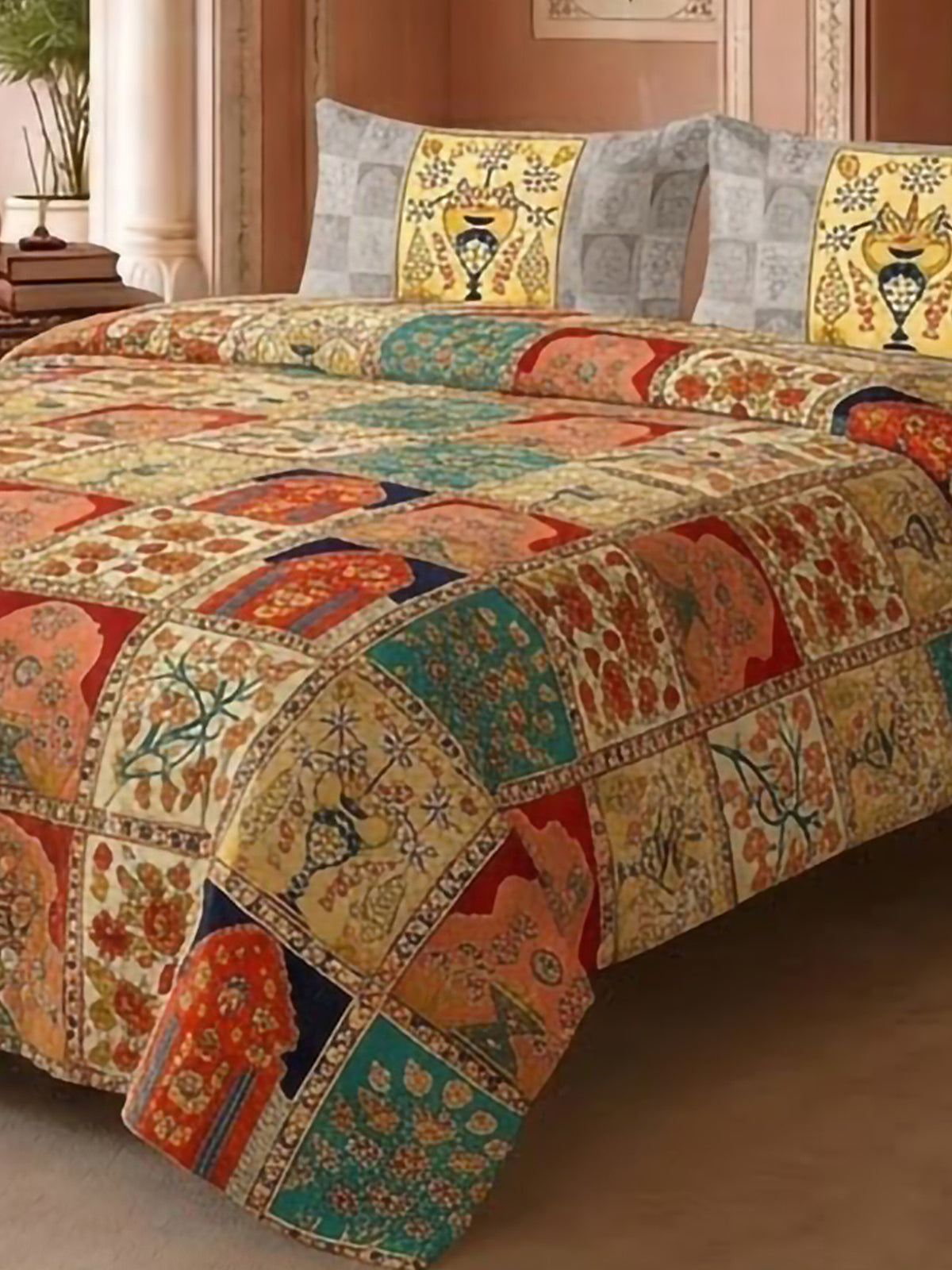 LABHAM Heritage 200TC Natura Soft Bedsheet Set With 2 Matching Pillow Covers - King Size