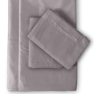 600TC Luxury King Size Pure Cotton Solid Bedsheet Set (Mauve)