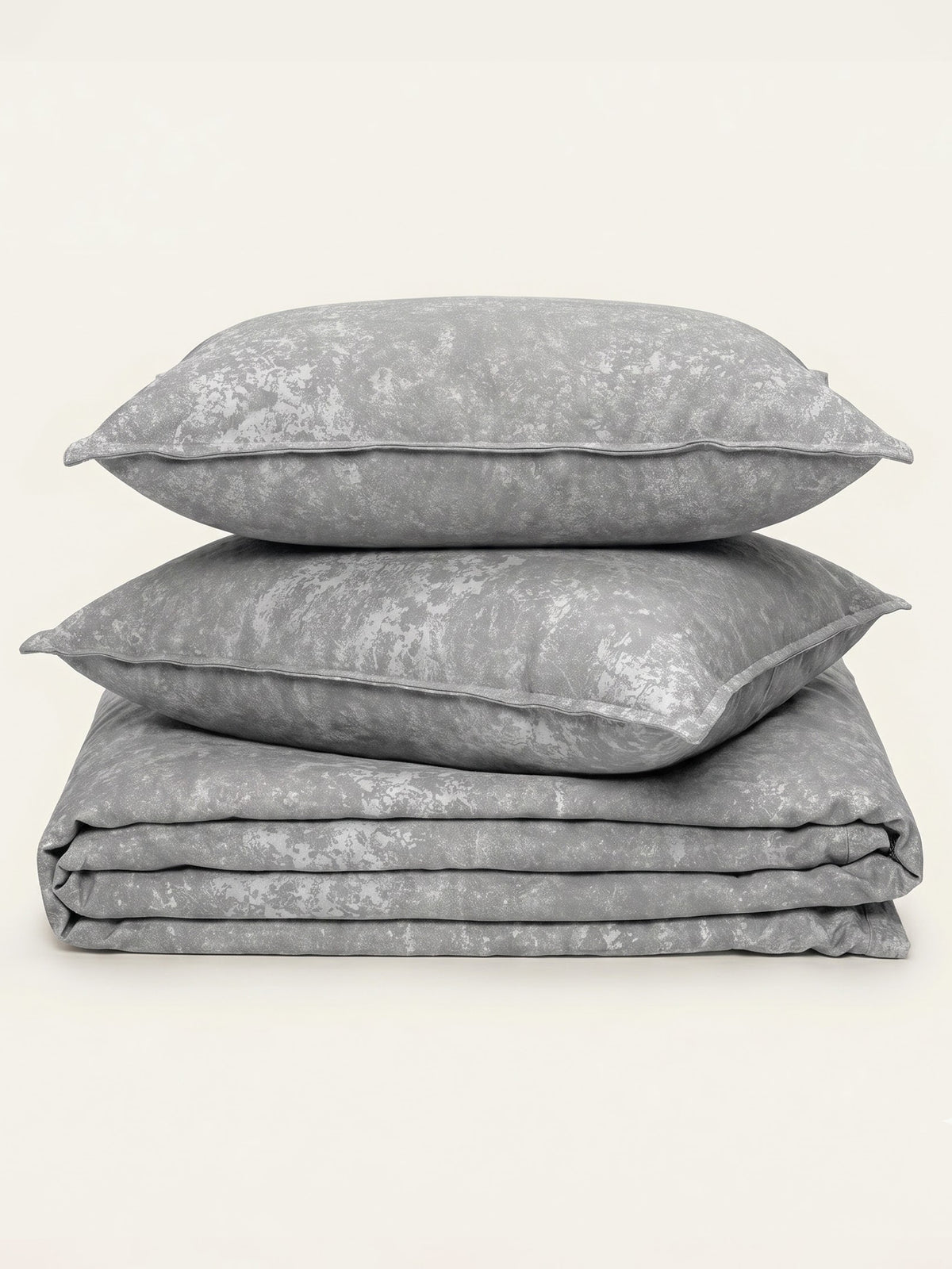 LABHAM Acid Wash 200TC Natura Soft Bedsheet Set With 2 Matching Pillow Covers - King Size