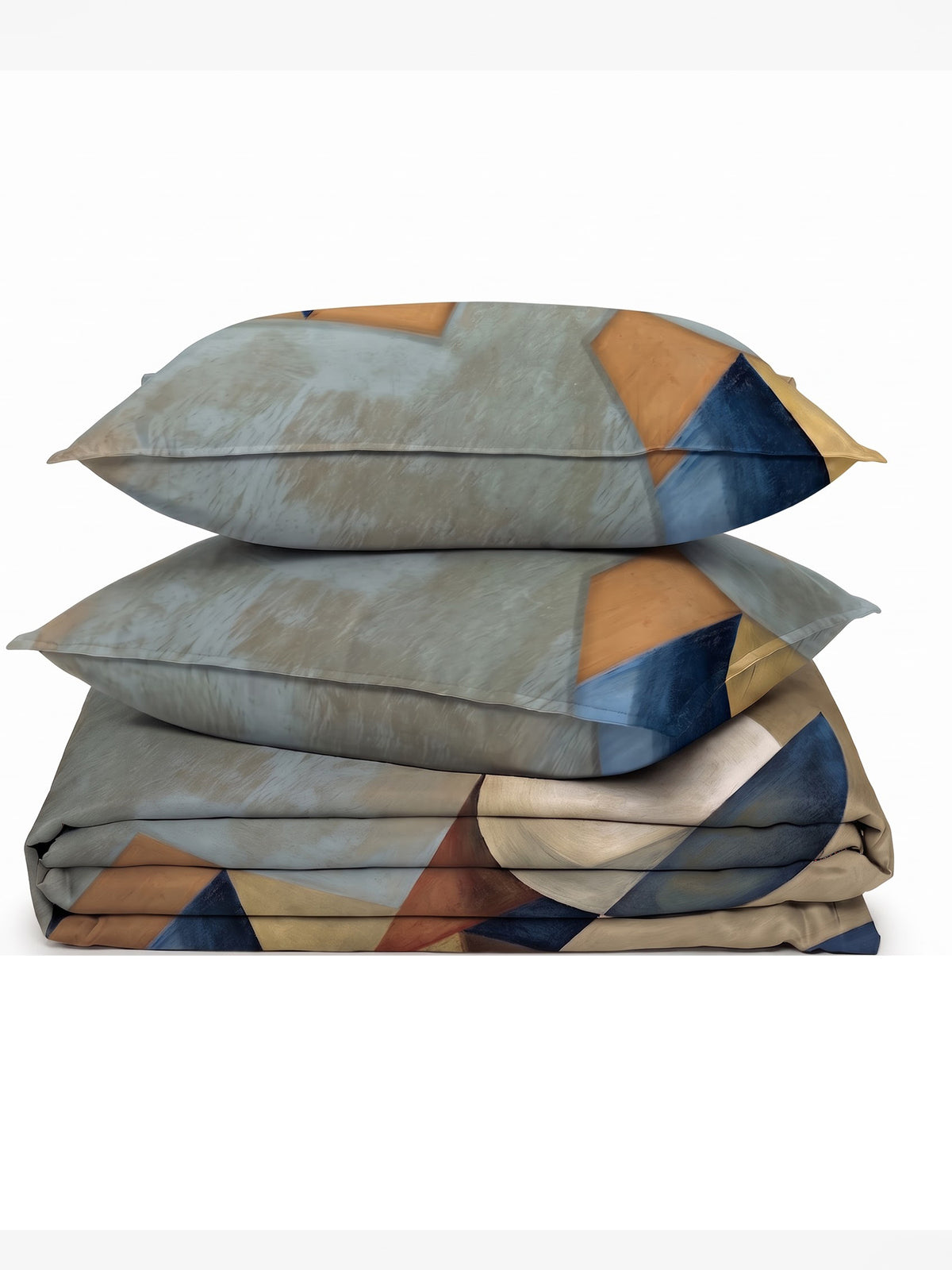 LABHAM Abstract 200TC Natura Soft Bedsheet Set With 2 Matching Pillow Covers - King Size