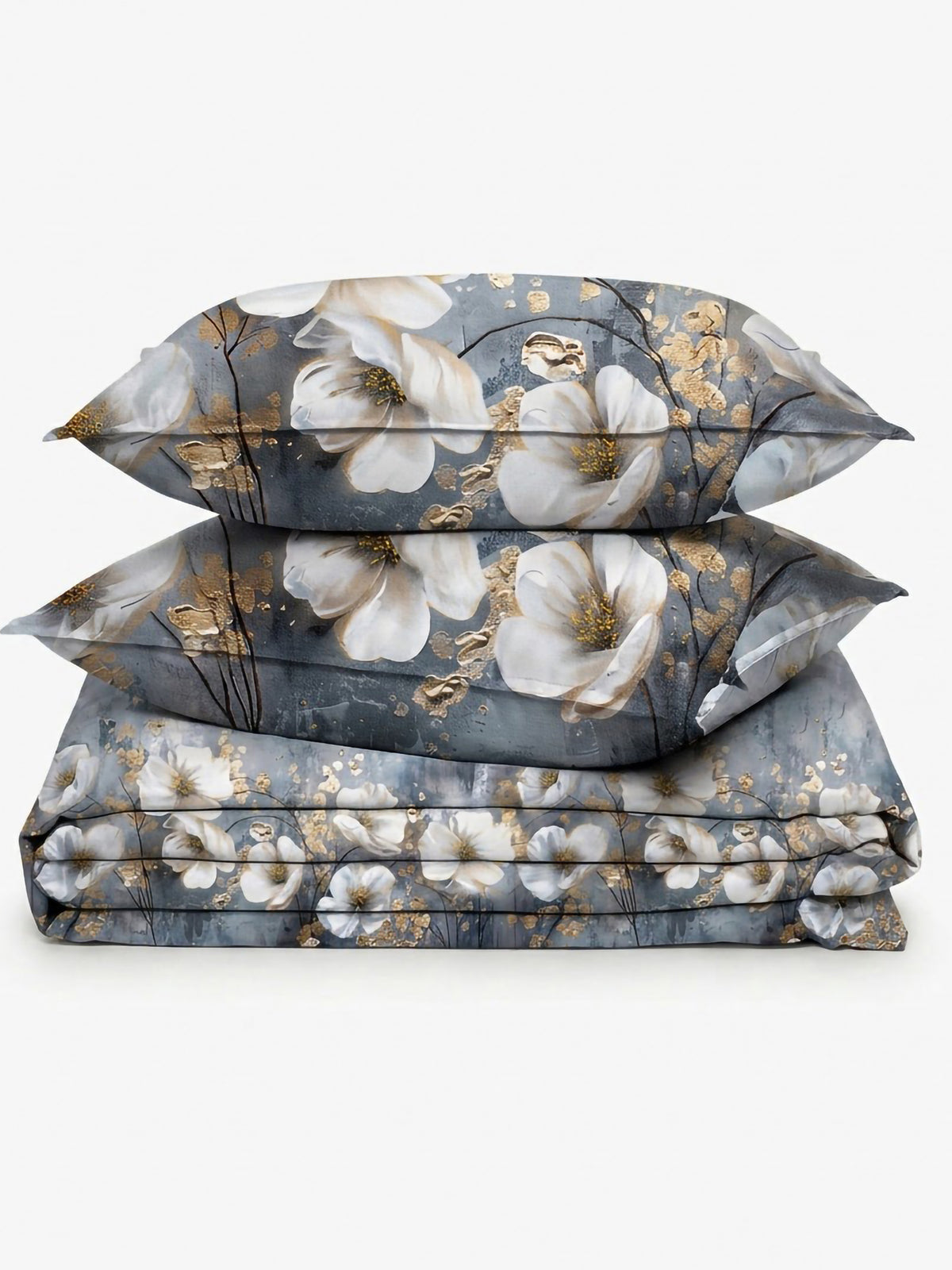 LABHAM Flora Fauna 200TC Natura Soft Bedsheet Set With 2 Matching Pillow Covers - King Size