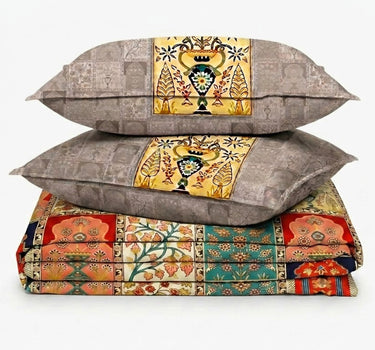 Heritage 200TC Natura Soft Bedsheet Set With 2 Matching Pillow Covers - King Size