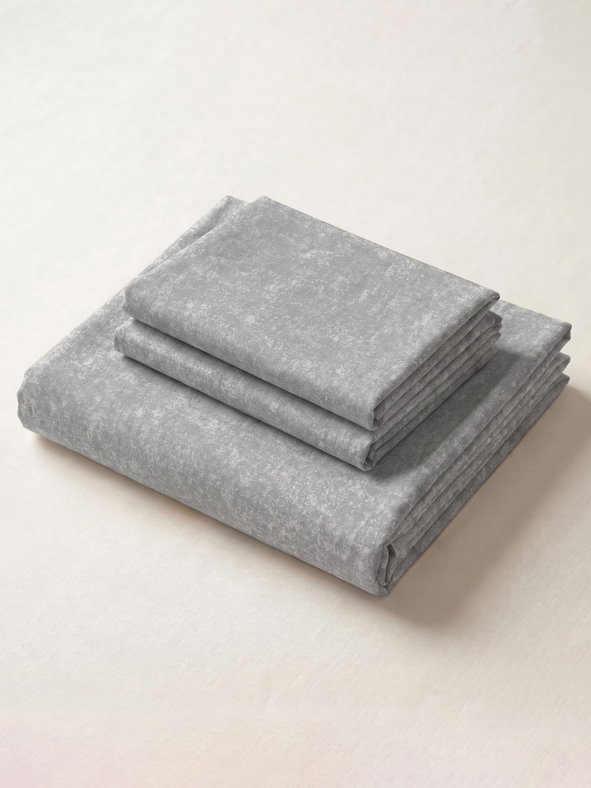 LABHAM Acid Wash 200TC Natura Soft Bedsheet Set With 2 Matching Pillow Covers - King Size