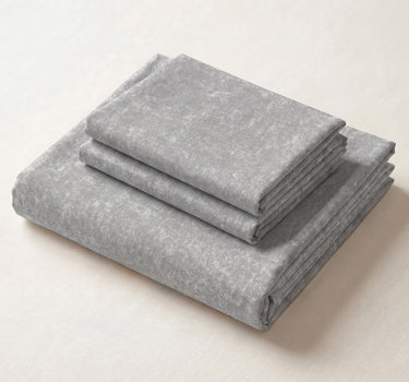 Acid Wash 200TC Natura Soft Bedsheet Set With 2 Matching Pillow Covers - King Size