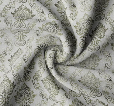 LABHAM Everyday 180TC 4Pc King Size Bedding Set - 100% Cotton, Super Soft with All Season Comfort (Paisley Floral - Green)