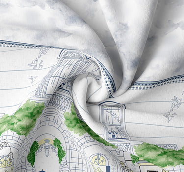 LABHAM Rangriti 180TC 4Pc King Size Bedding Set - 100% Mercerized Cotton, Super Soft with All Season Comfort (Paris Brown)