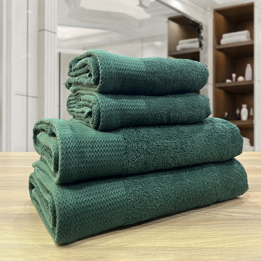 Celebration - 4Pc Pure Cotton Bath Towel Set (Green)